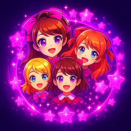 Anime Girls Merging - Puzzle Game